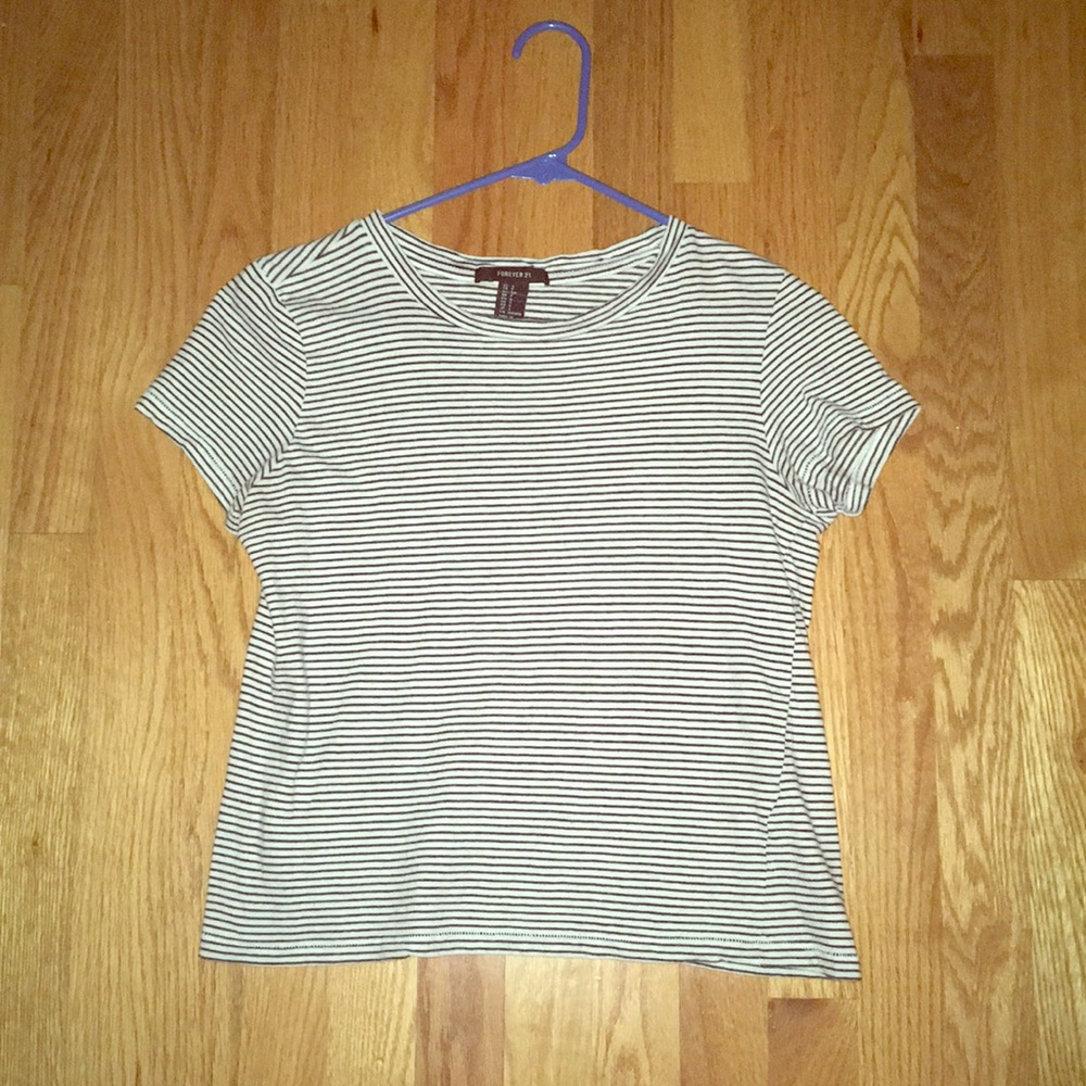 Black and White Striped T-shirt